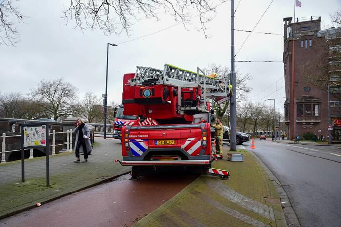 Lichtmastreclame waait los