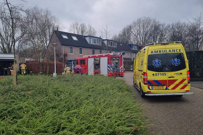 Brand in schuur van woning
