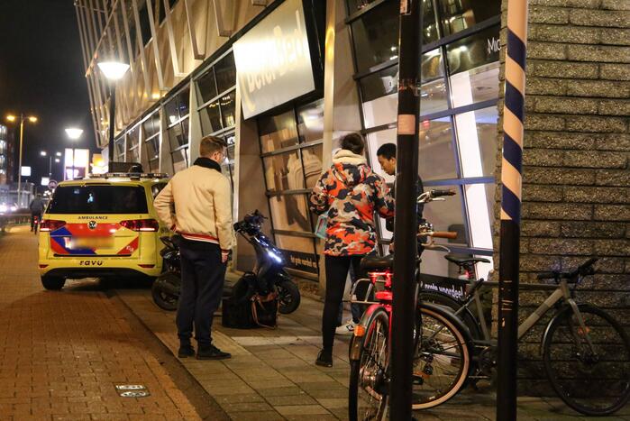 Ongeval tussen snorfietser en twee fietsers