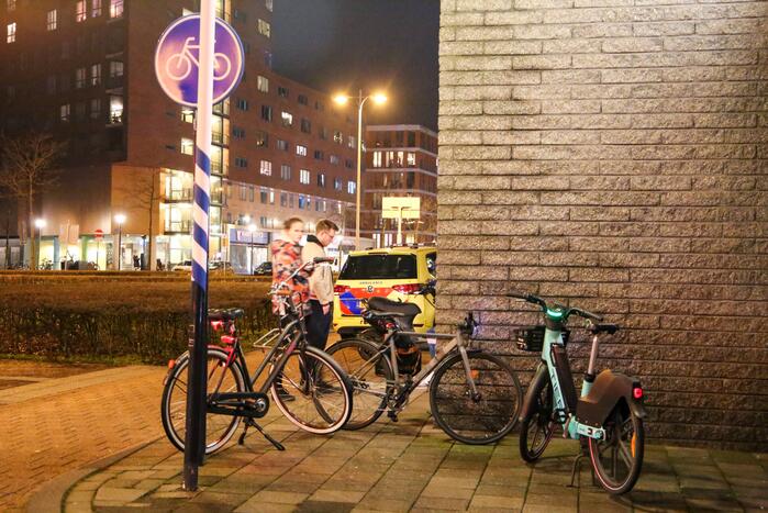 Ongeval tussen snorfietser en twee fietsers