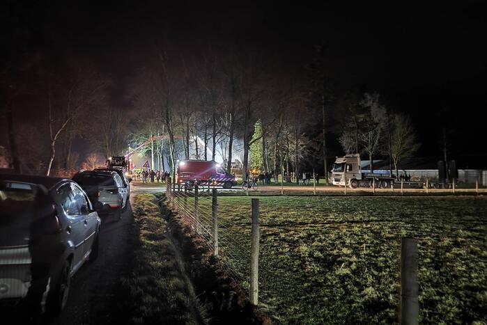 Uitslaande brand in leegstaande woning