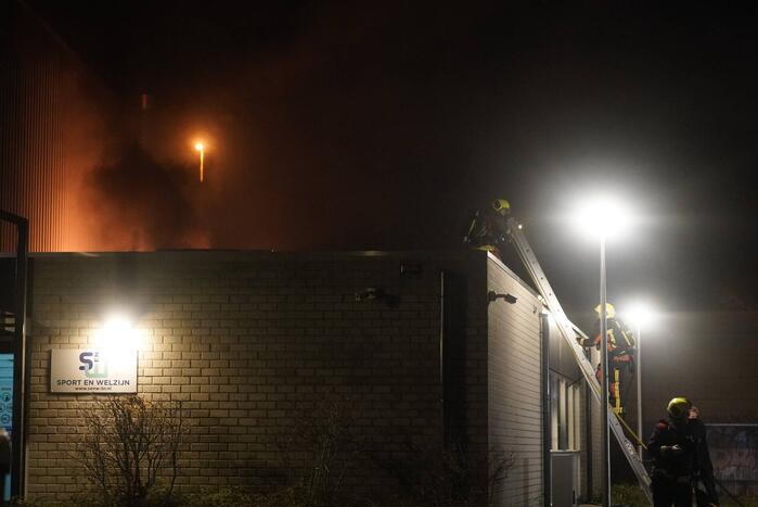 Grote brand in Sportzaal De Meerkoet
