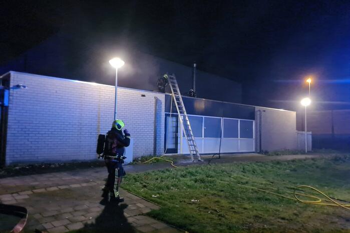 Grote brand in Sportzaal De Meerkoet