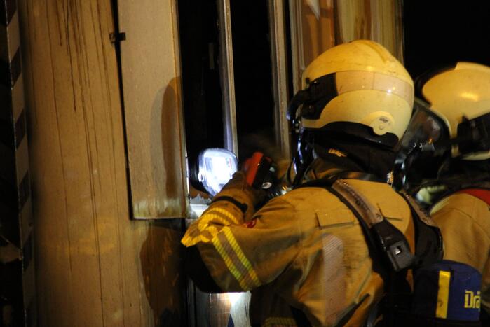 Bouwkeet verwoest door brand