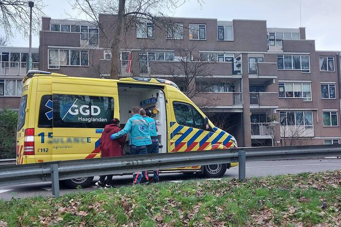 Kop-staartbotsing tussen auto en lesauto