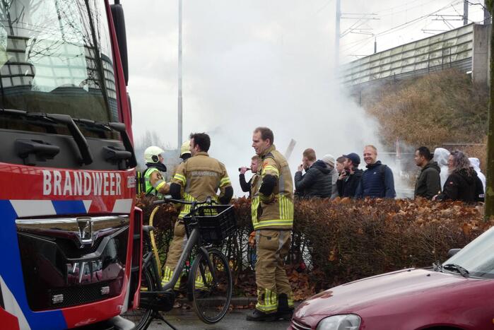 Veel rookontwikkeling bij brand