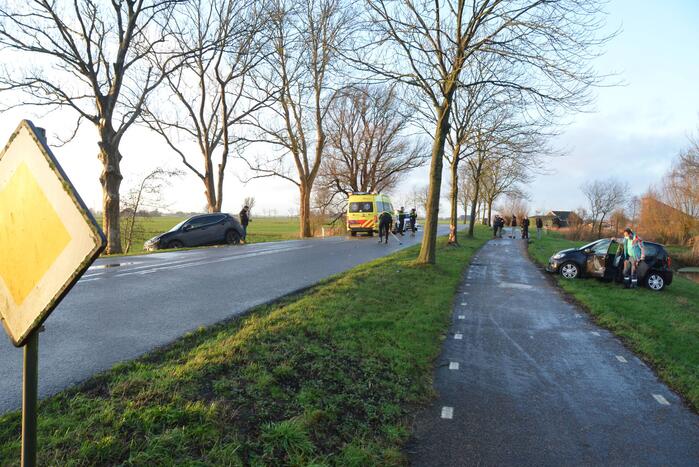 Persoon gewond bij aanrijding tussen twee voertuigen