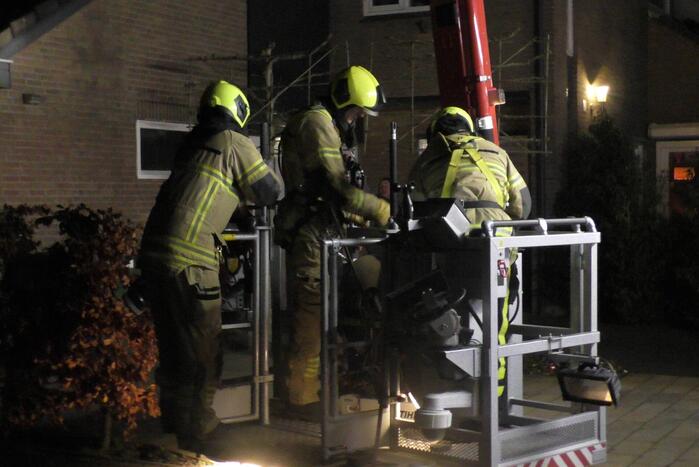 Brand ontstaan in een leegstaand pand