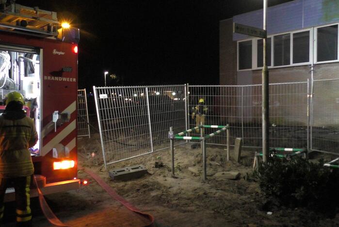 Brand ontstaan in een leegstaand pand