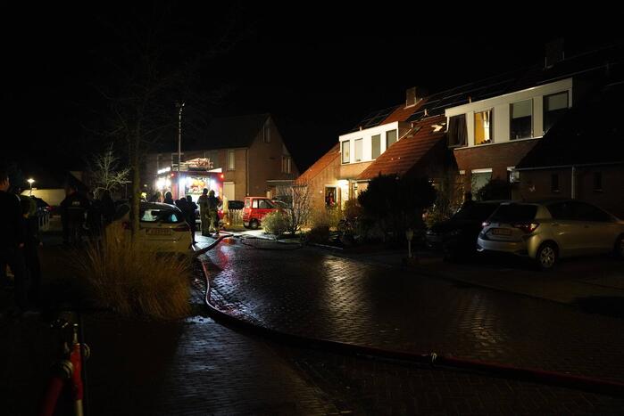 Uitslaande brand in woning