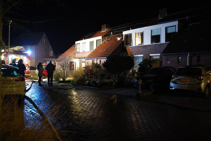 Uitslaande brand in woning