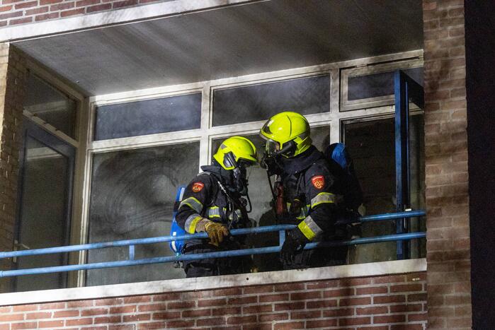 Flat ontruimd na uitslaande brand