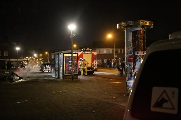 Veel politie ingezet bij buitenbrand