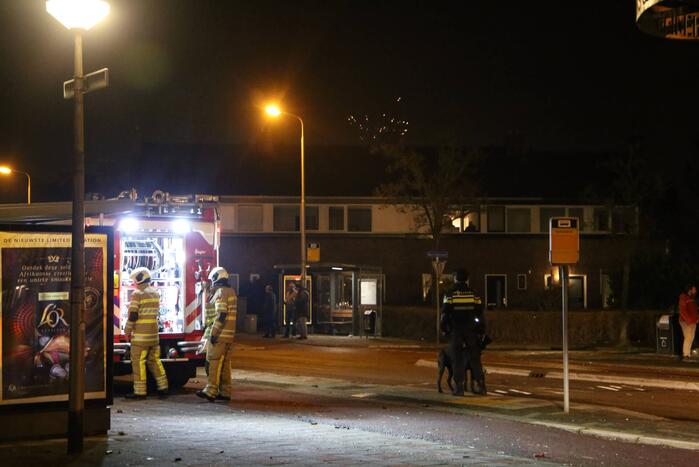 Veel politie ingezet bij buitenbrand