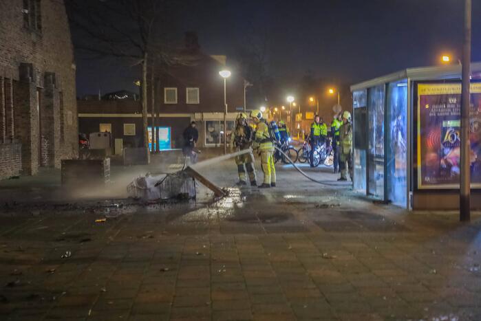 Veel politie ingezet bij buitenbrand
