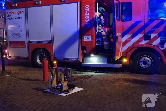 Brand door 3D printer in woning