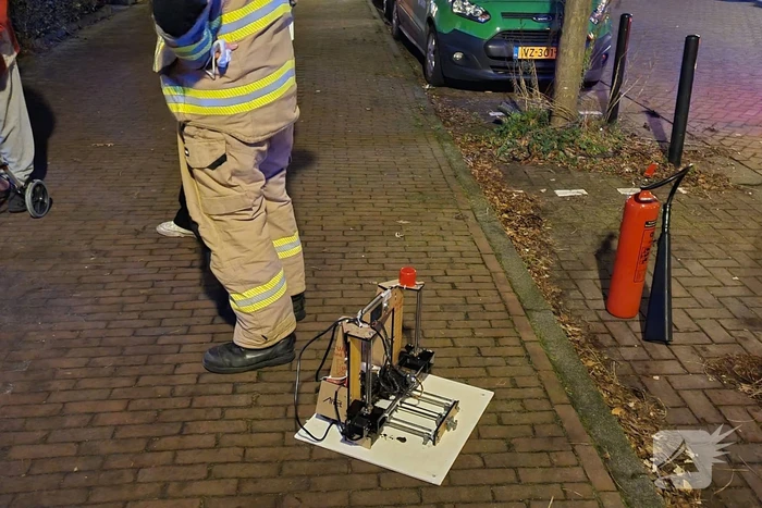 Brand door 3D printer in woning