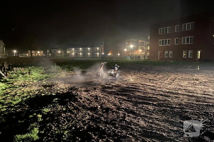 Scooter volledig uitgebrand