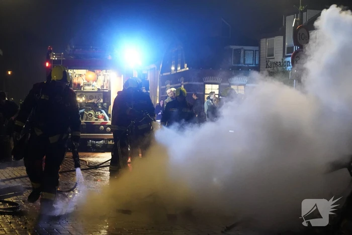 Caravan volledig uitgebrand