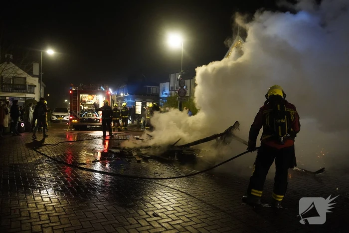 Caravan volledig uitgebrand