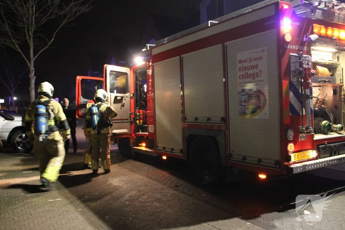 Grote kerstboom in brand