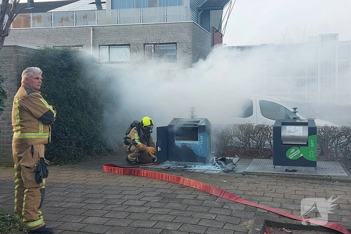 Rookontwikkeling bij brand in container