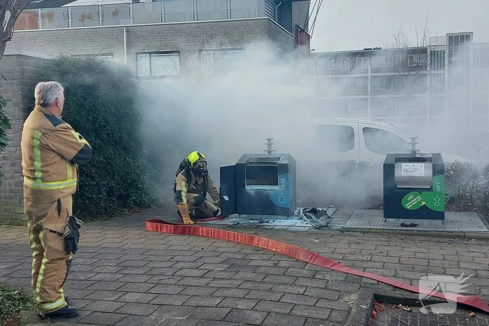 Rookontwikkeling bij brand in container