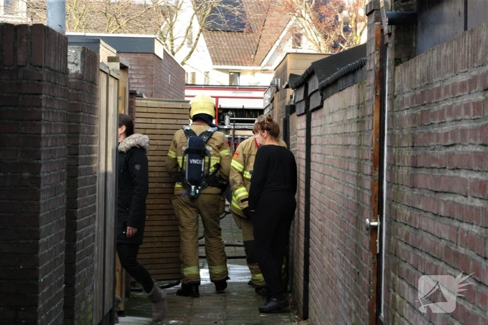 Brand ontstaan in schuur