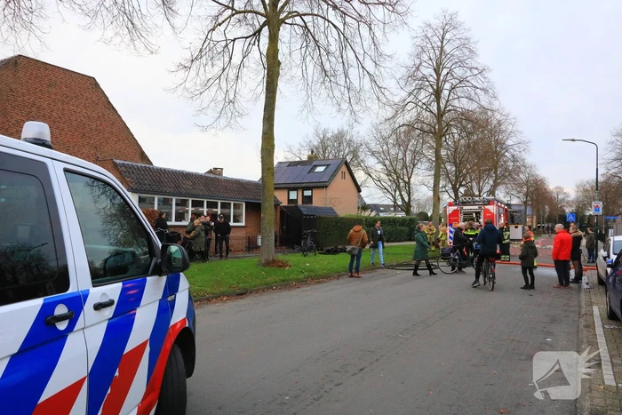Brand ontstaan door vuurwerkresten in kliko