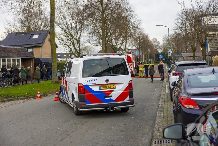 Brand ontstaan door vuurwerkresten in kliko