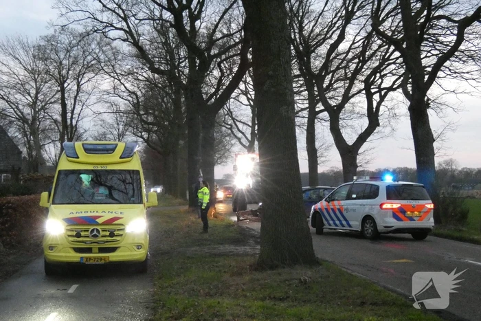 Automobilist gecontroleerd na botsing tegen boom