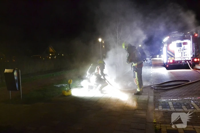 Veel rookontwikkeling door containerbrand