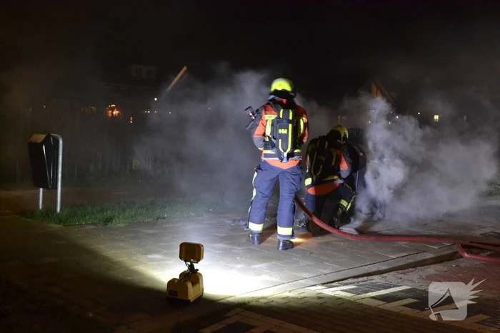 Veel rookontwikkeling door containerbrand