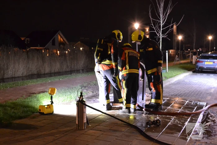 Veel rookontwikkeling door containerbrand