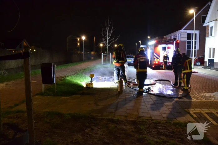 Veel rookontwikkeling door containerbrand