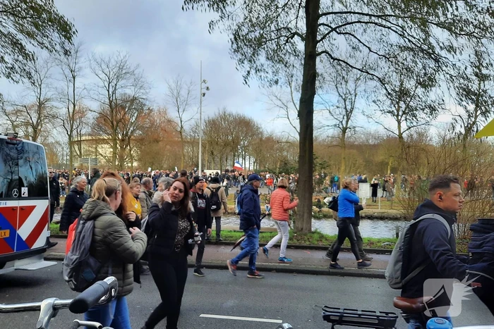 Duizenden demonstranten aanwezig bij Westerpark