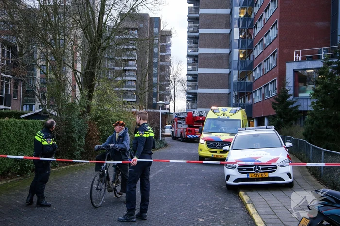 Brand in liftmachinekamer op elfde etage de Koperhorst