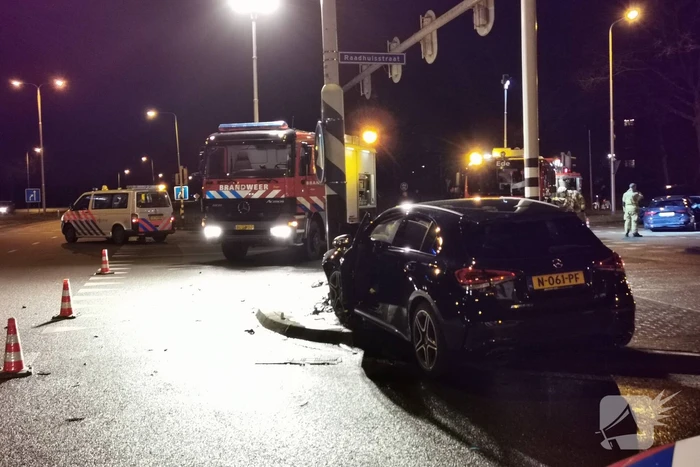 Ongeval tussen twee voertuigen op kruising