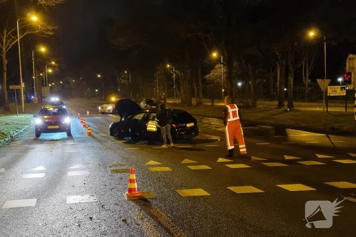 Ongeval tussen twee voertuigen op kruising