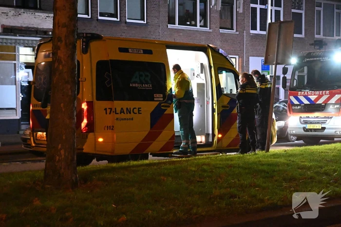 Bewoner naar het ziekenhuis na brand