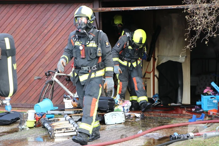 Flinke schade na brand in garage
