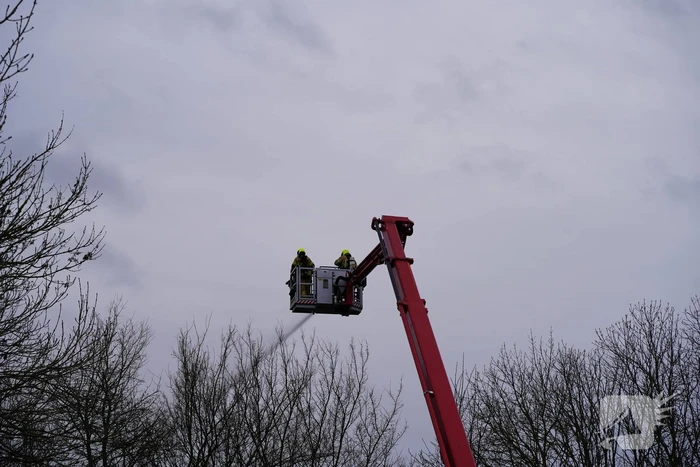 Grote uitslaande brand verwoest schuur