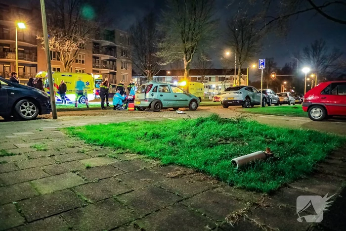 Lachgastank aangetroffen bij ernstig ongeval