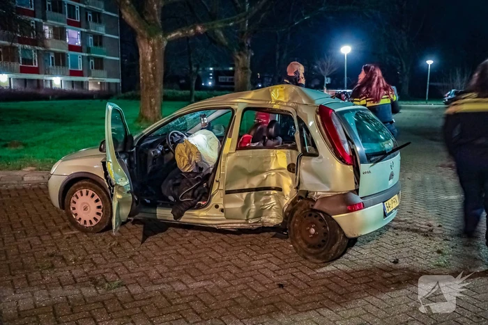 Lachgastank aangetroffen bij ernstig ongeval
