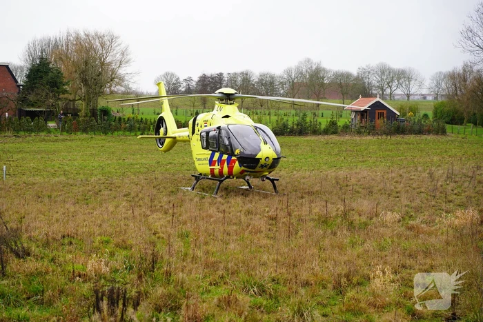 Traumahelikopter landt voor incident