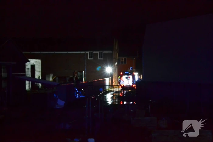 Weg afgesloten vanwege grote brand