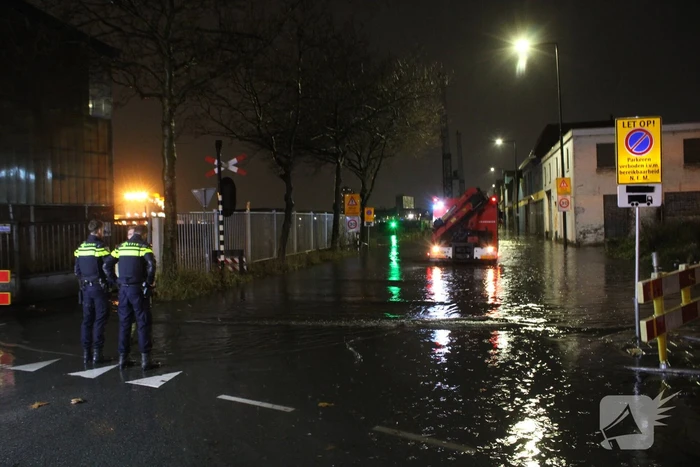 Straten onder water door springtij