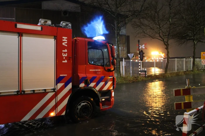 Straten onder water door springtij
