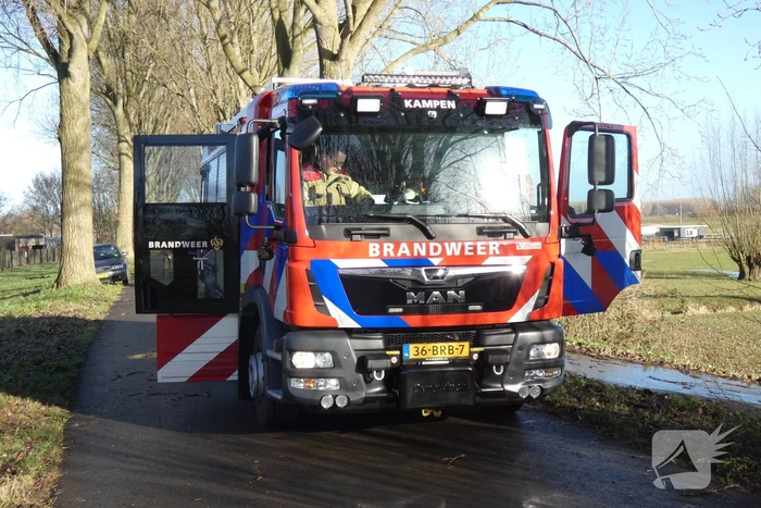 Brandweer redt schaap uit water