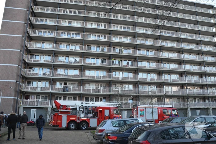 Brand op vierde etage van flat